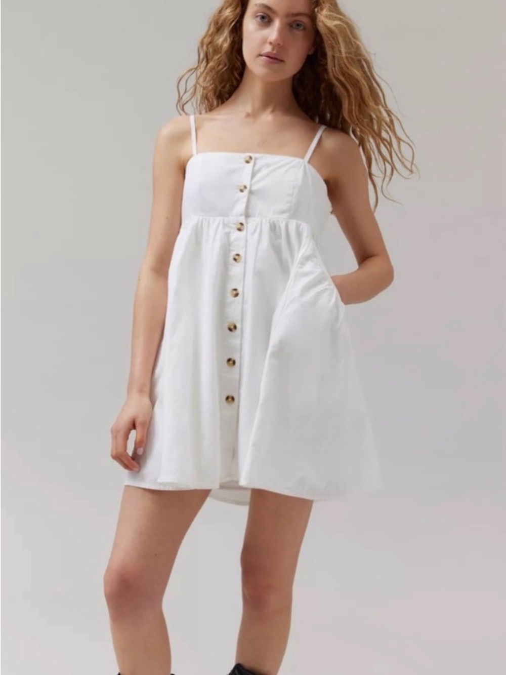 UO BDG Theo Babydoll Mini Dress